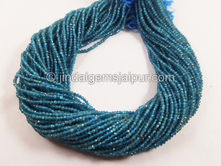 Neon Apatite Micro Cut Round Beads